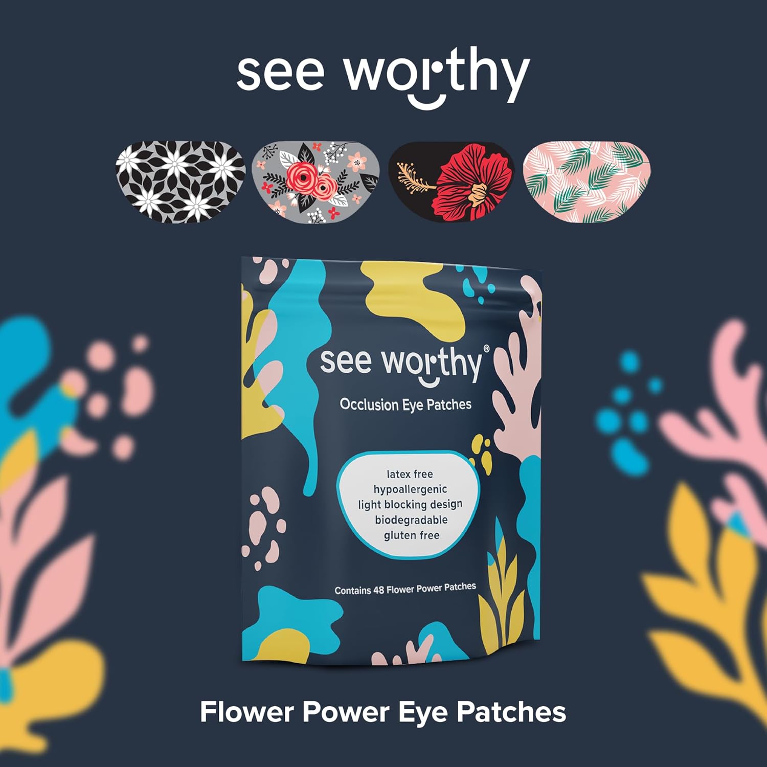 Flower Power Patch Pouch